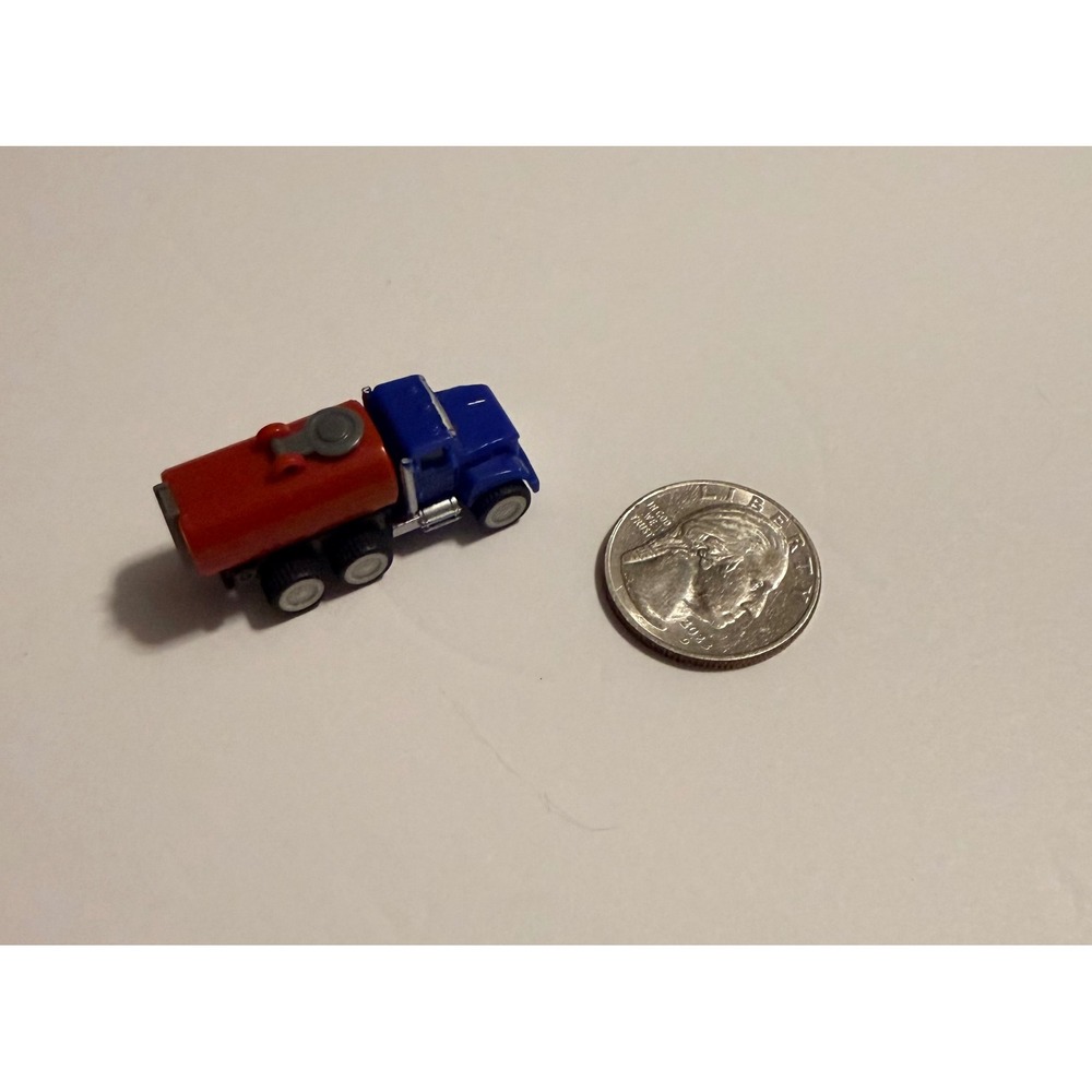 Driven by Battat Pocket Series Micro Tanker Truck Blue and Red Toy Vehicle - Picture 4 of 6